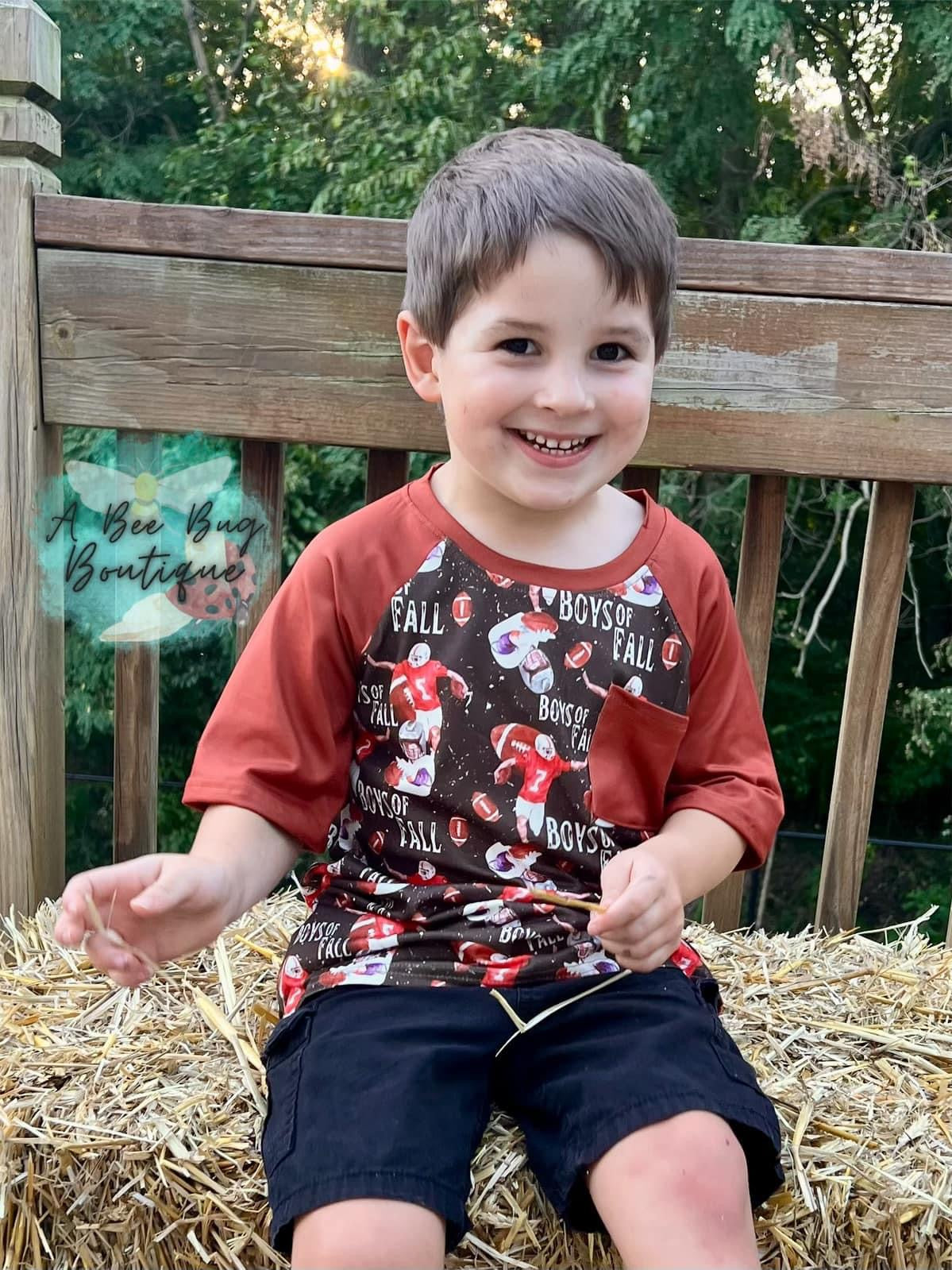 Boys of Fall Raglan Tee