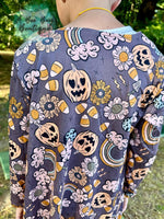 Load image into Gallery viewer, Halloween Rainbows Kid Cardigan
