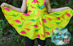 Load image into Gallery viewer, Neon Dinos Peplum Top
