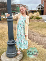 Load image into Gallery viewer, Spring Sage Floral Maxi Dress

