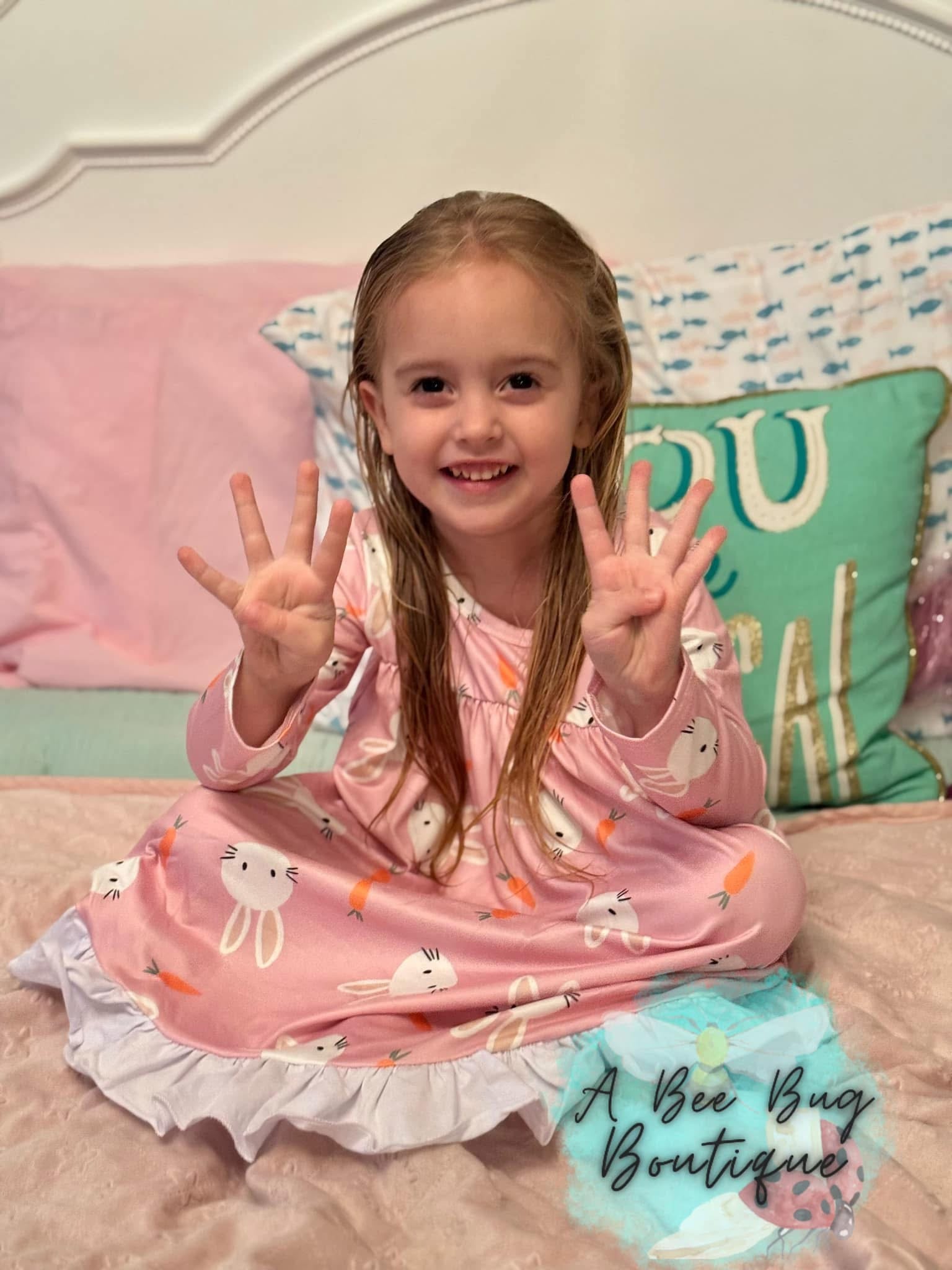 Pink Bunnies Nightgown