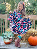 Load image into Gallery viewer, Pretty Pumpkins Twirl Dress
