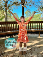 Load image into Gallery viewer, Harvest Plaid Twirl Dress
