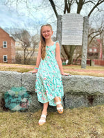 Load image into Gallery viewer, Spring Sage Floral Maxi Dress
