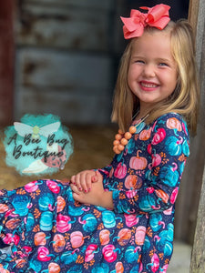 Pretty Pumpkins Twirl Dress