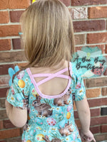 Load image into Gallery viewer, Hoppity Crossback Peplum Top
