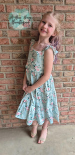 Load image into Gallery viewer, Spring Sage Floral Maxi Dress
