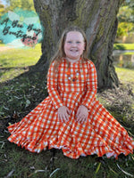 Load image into Gallery viewer, Harvest Plaid Twirl Dress
