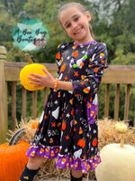 Load image into Gallery viewer, Ghostly Giggles Twirl Dress
