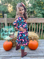 Load image into Gallery viewer, Pretty Pumpkins Twirl Dress
