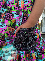 Load image into Gallery viewer, Neon Spiderwebs Leggings Set
