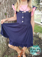 Load image into Gallery viewer, Denim Dreams Flutter Dress
