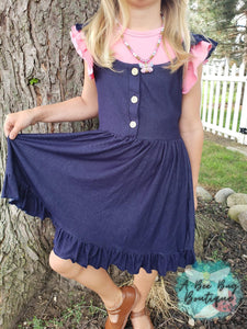 Denim Dreams Flutter Dress