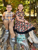 Load image into Gallery viewer, Autumn Plaid Henley Top
