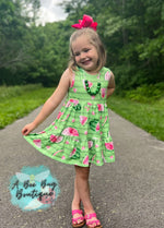 Load image into Gallery viewer, Watermelon Whirl Tiered Dress
