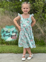 Load image into Gallery viewer, Spring Sage Floral Maxi Dress
