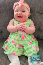 Load image into Gallery viewer, Watermelon Whirl Tiered Dress
