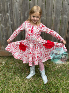 Pretty Peppermint Twirl Dress