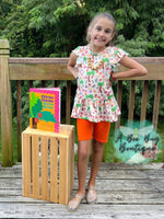 Load image into Gallery viewer, Alphabet Jungle Peplum Top
