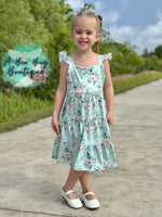 Load image into Gallery viewer, Spring Sage Floral Maxi Dress

