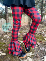 Load image into Gallery viewer, Buffalo Plaid Double Flares
