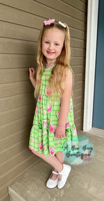 Load image into Gallery viewer, Watermelon Whirl Tiered Dress

