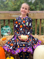 Load image into Gallery viewer, Ghostly Giggles Twirl Dress
