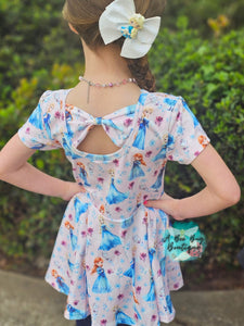 Magical Freeze Bow Back Peplum