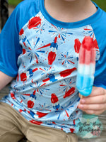 Load image into Gallery viewer, Bomb Pops Raglan Tee
