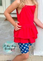 Load image into Gallery viewer, Old Glory Biker Shorts
