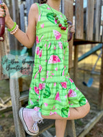 Load image into Gallery viewer, Watermelon Whirl Tiered Dress
