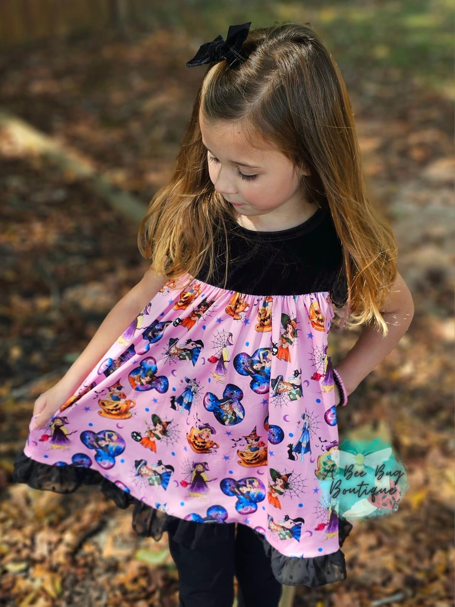 Pumpkin Princesses Velvet Dress