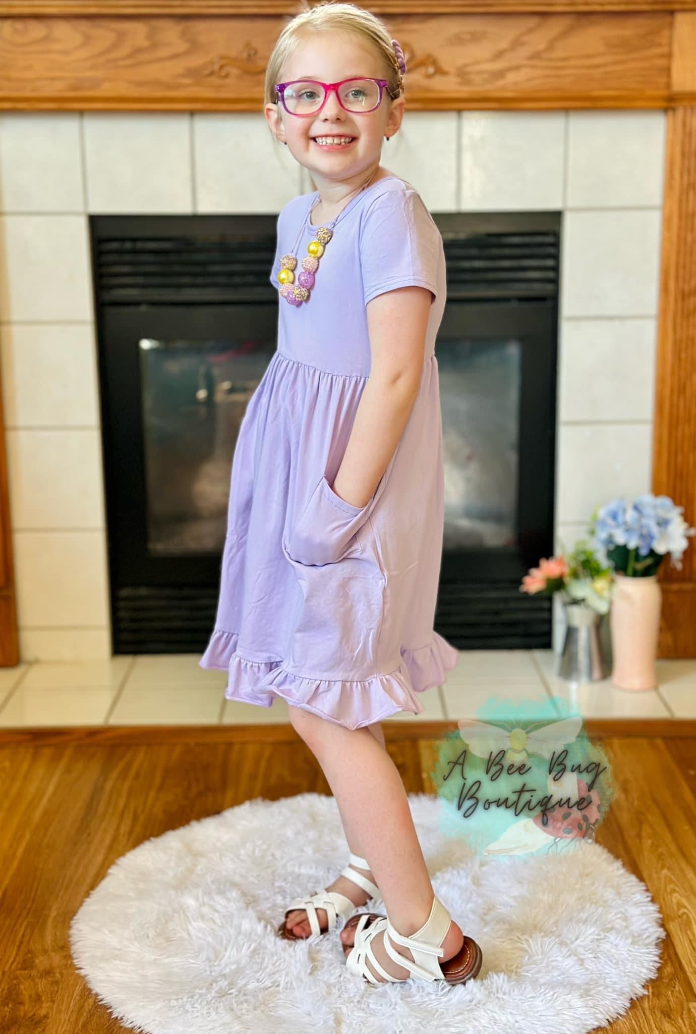 Lavender Pocket Dress