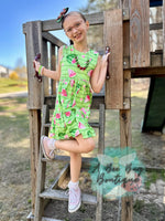 Load image into Gallery viewer, Watermelon Whirl Tiered Dress
