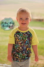 Load image into Gallery viewer, Pika Bubbles Raglan Tee
