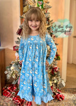 Load image into Gallery viewer, Blue Sugar Cookies Nightgown
