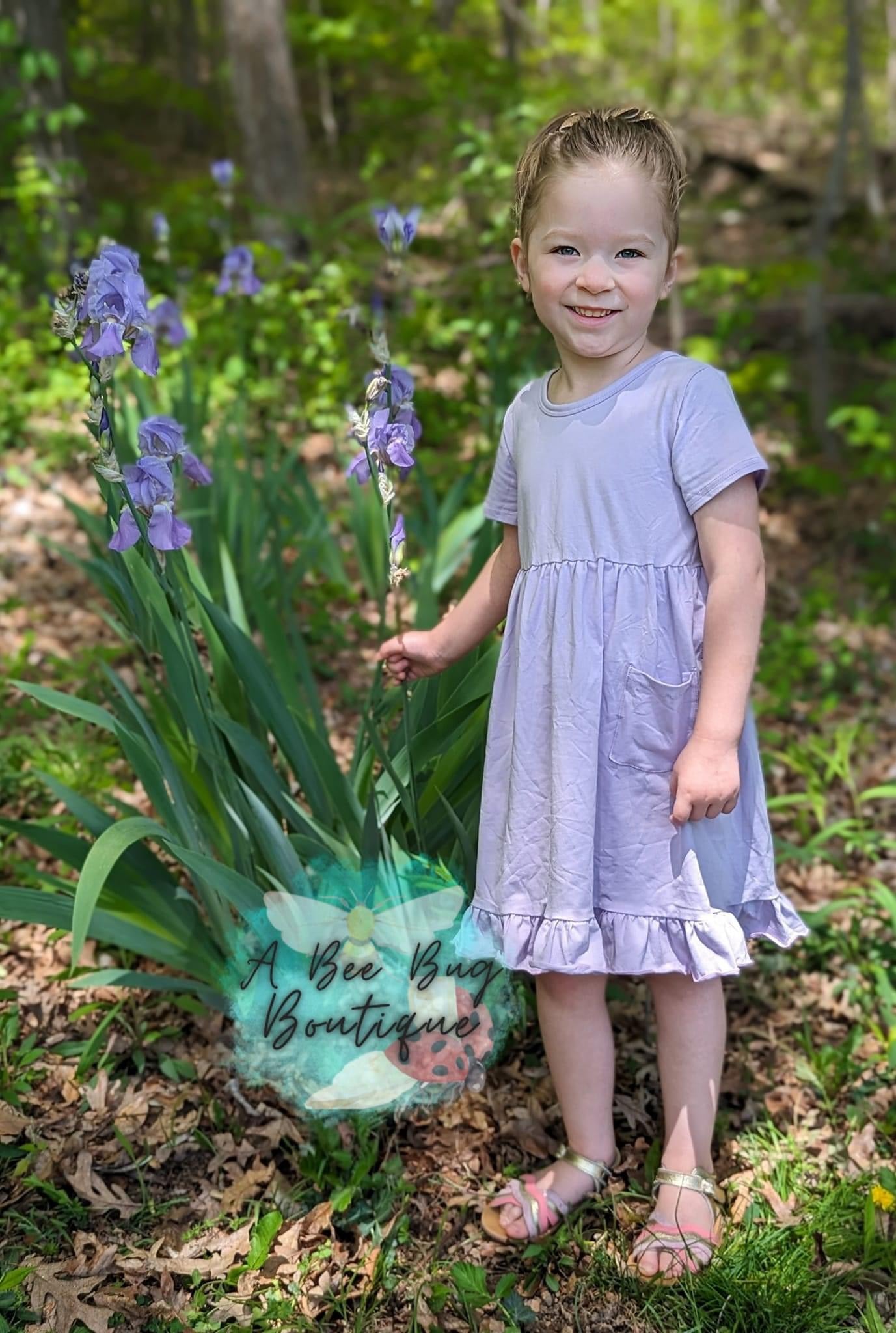 Lavender Pocket Dress