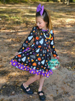 Load image into Gallery viewer, Ghostly Giggles Twirl Dress
