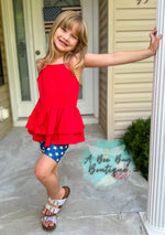Load image into Gallery viewer, Old Glory Biker Shorts
