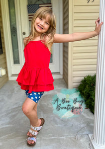 Old Glory Biker Shorts