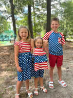 Load image into Gallery viewer, Old Glory Ruffled Tank
