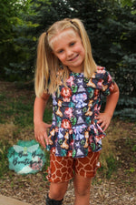 Load image into Gallery viewer, Zoo Pals Peplum Top
