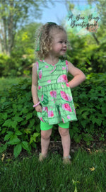 Load image into Gallery viewer, Watermelon Whirl Tiered Dress
