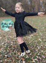 Load image into Gallery viewer, Midnight Sparkles Tulle Dress
