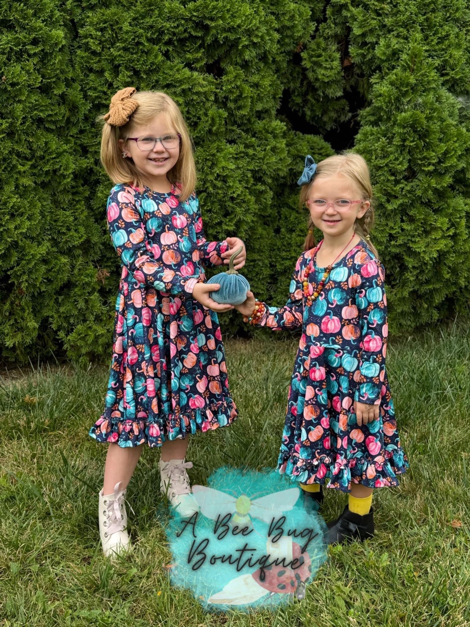 Pretty Pumpkins Twirl Dress