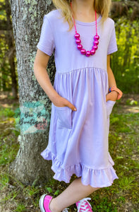 Lavender Pocket Dress