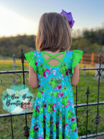 Load image into Gallery viewer, Boogieman Cross Back Twirl Dress
