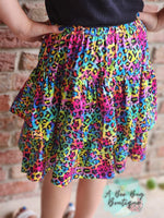 Load image into Gallery viewer, Neon Leopard Skort
