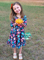 Load image into Gallery viewer, Pretty Pumpkins Twirl Dress
