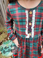 Load image into Gallery viewer, Classic Christmas Plaid Dress
